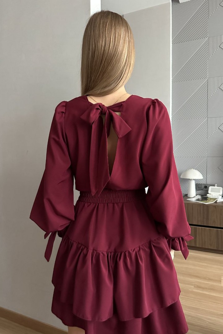 Платье с вырезом на спине AKS-202A450