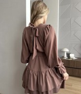 Платье с вырезом на спине AKS-202A450