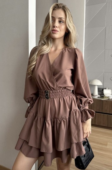 Платье с вырезом на спине AKS-202A450