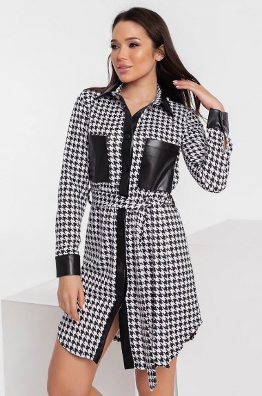 Платье комбинированное OLD-9003A15