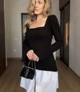 Комбинированное женское платье AKS-193A450