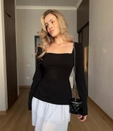 Комбинированное женское платье AKS-193A450