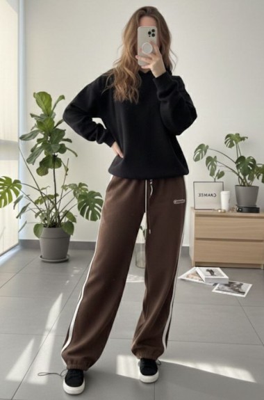 Штани на резинці зі шнурками AKS-208A1400