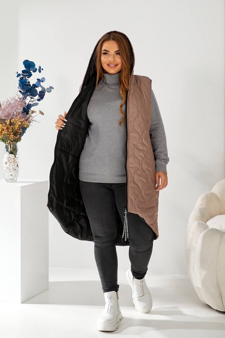 Удлиненная жилетка OLD-3249A27