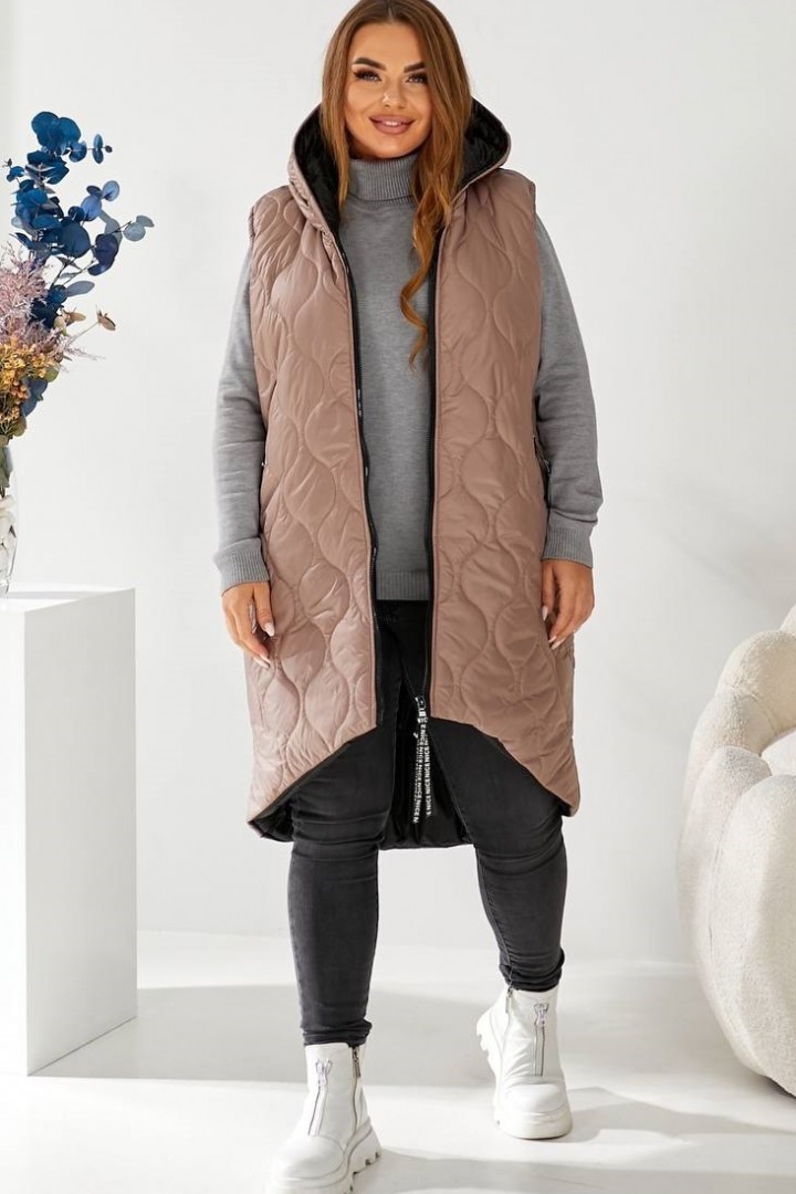 Удлиненная жилетка OLD-3249A27