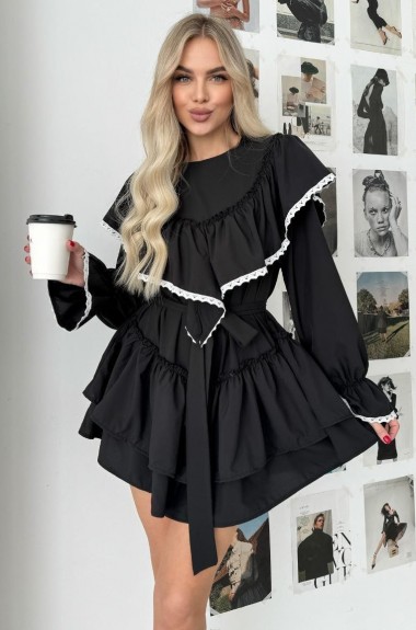 Нежное платье с воланами AKS-139.3A500