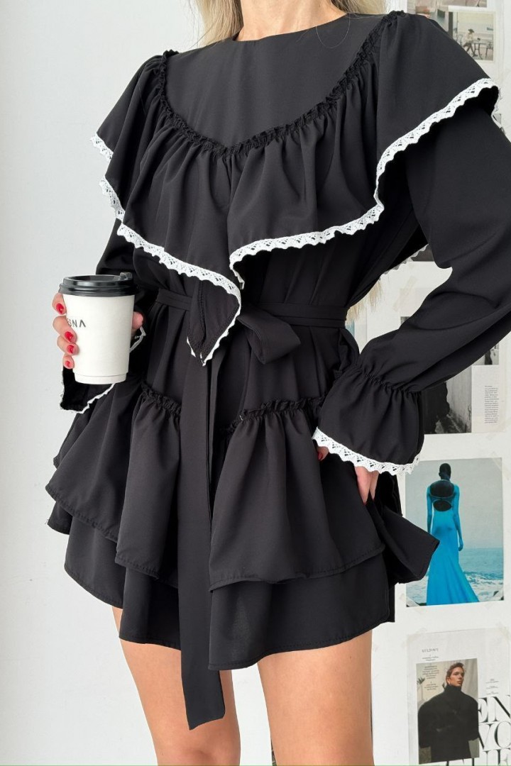 Ніжна сукня з воланами AKS-139.3A500