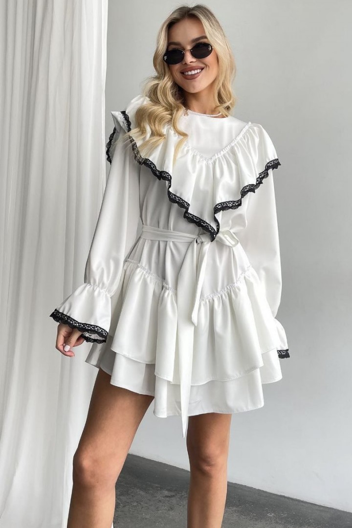 Ніжна сукня з воланами AKS-139.3A500