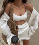 Костюм трійка сорочка, топ і спідниця BAC-923A800