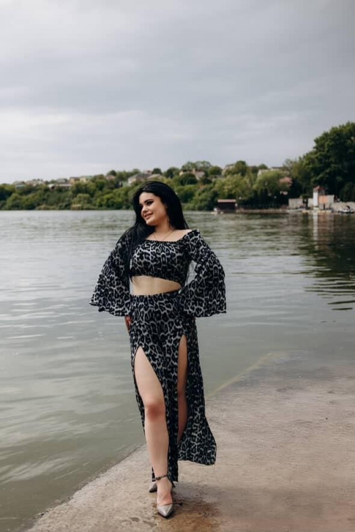 Легкий костюм топ + штани Лео AKS-174A570