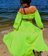 Костюм двойка топ и юбка AKS-120A400