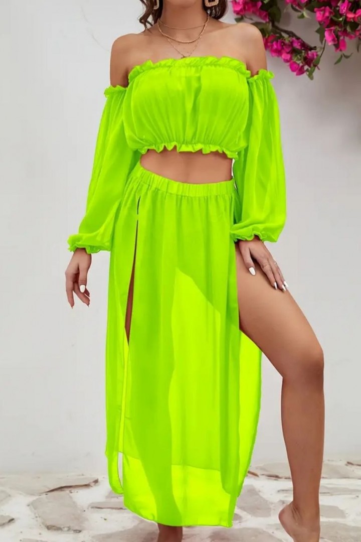 Костюм двойка топ и юбка AKS-120A400