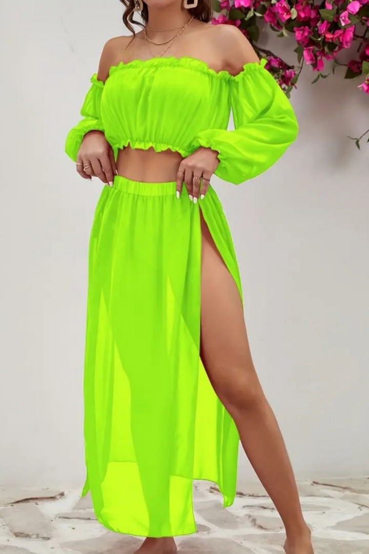 Костюм двойка топ и юбка AKS-120A400