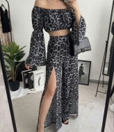 Легкий костюм топ + штани Лео AKS-174A570