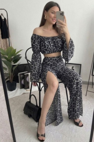 Легкий костюм топ + штани Лео AKS-174A570