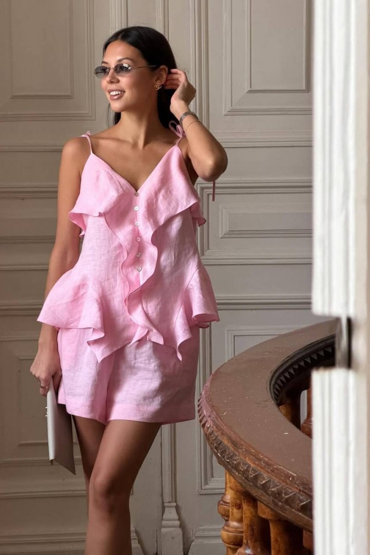 Льняной костюм двойка EST-6001A650