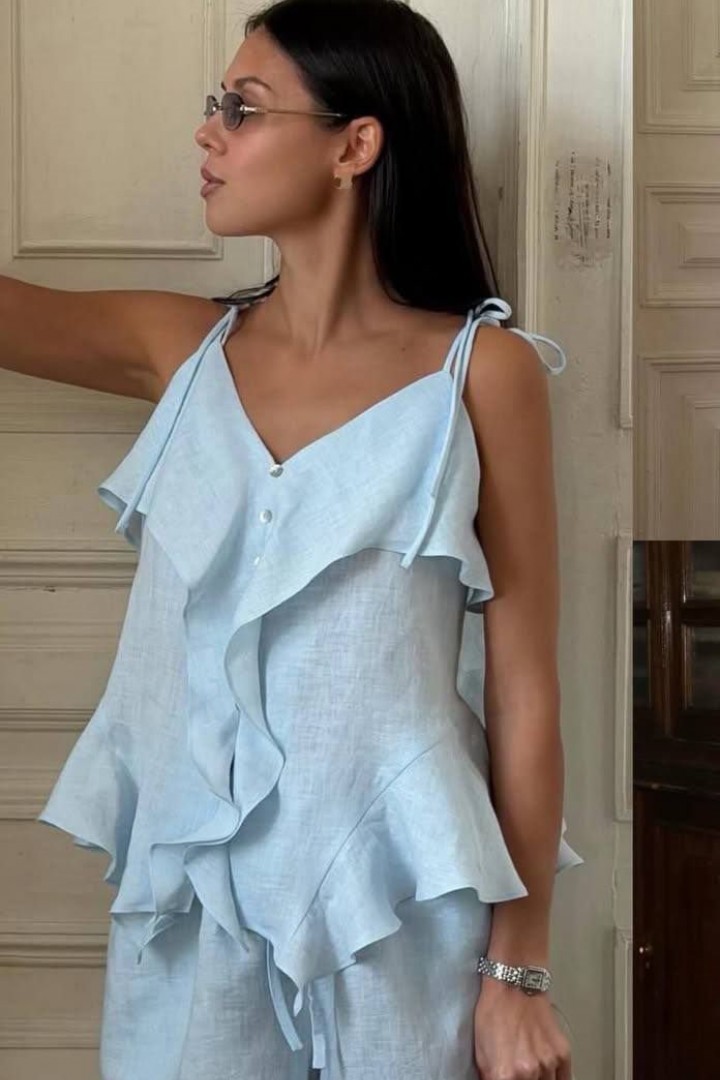 Льняной костюм двойка EST-6001A650