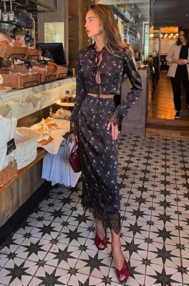 Изысканный костюм двойка с юбкой BAC-972A650 Изысканный костюм двойка с юбкой BAC-972A650