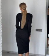 Силуетна сукня з поясом GIL-020A490