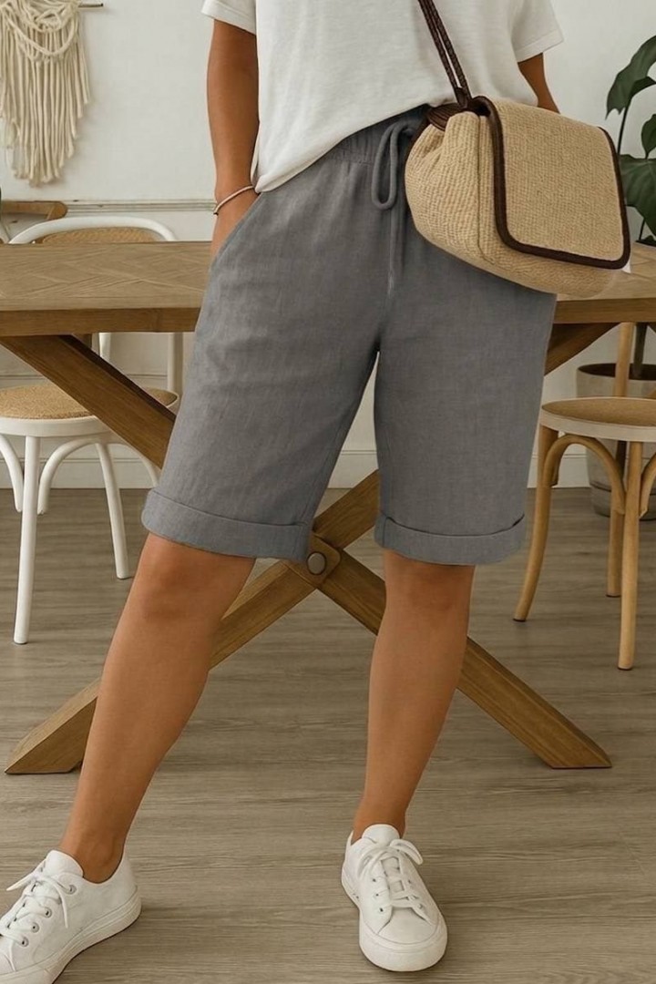 Льняні шорти IMMA-329A299