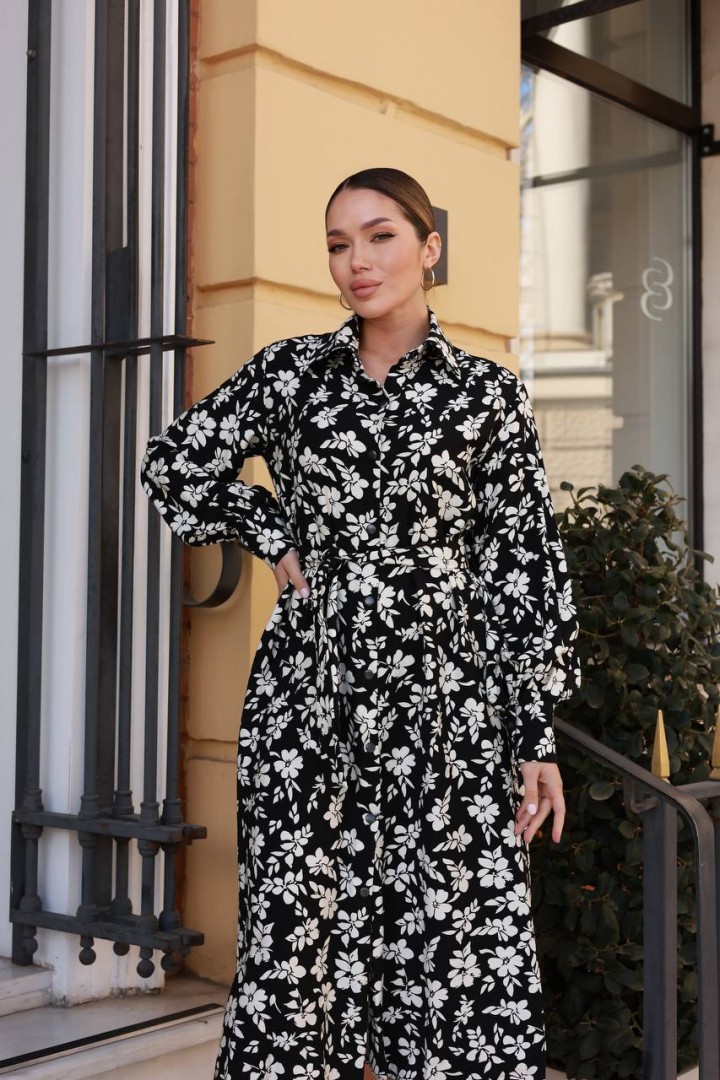 Платье с цветочным принтом IMMA-463A580B680