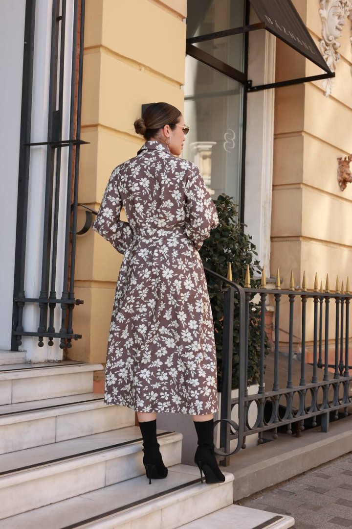 Платье с цветочным принтом IMMA-463A580B680