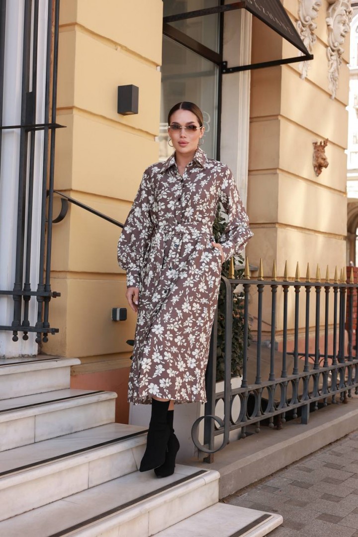 Платье с цветочным принтом IMMA-463A580B680