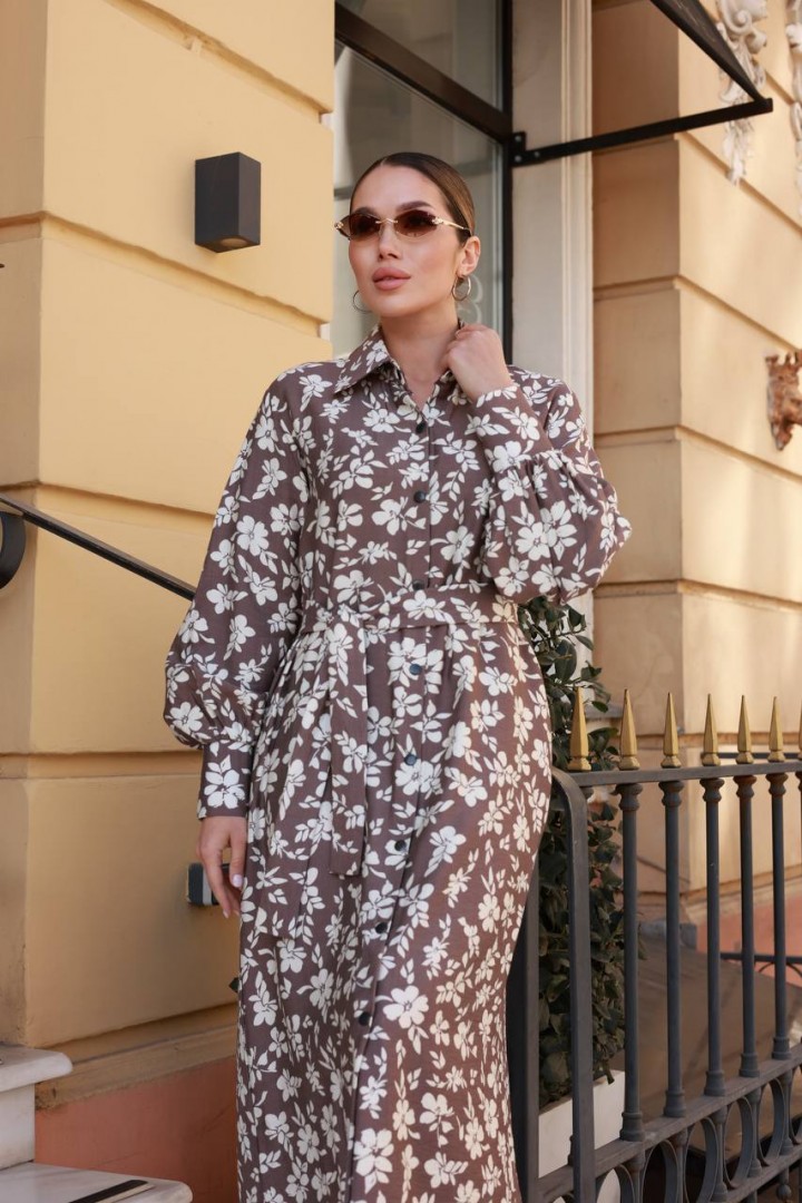 Платье с цветочным принтом IMMA-463A580B680