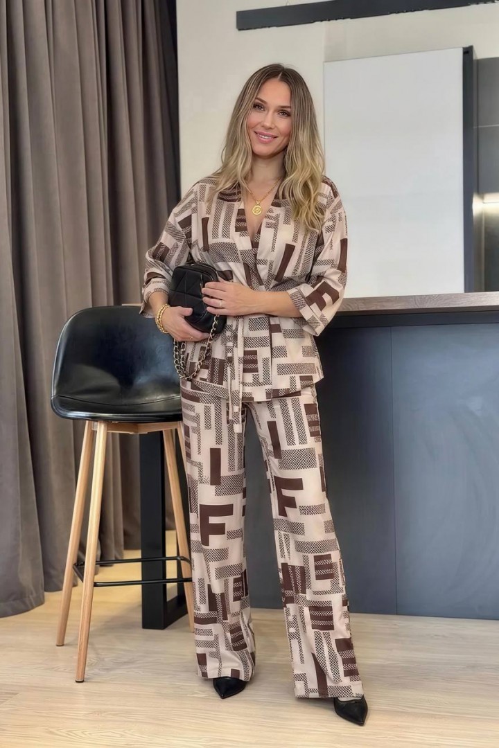 Стильный костюм в трендовом принте IMMA-464A650B750