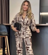 Стильный костюм в трендовом принте IMMA-464A650B750