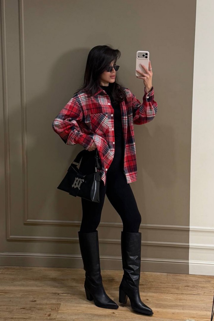 Байкова сорочка в клітинку MUS-145A500