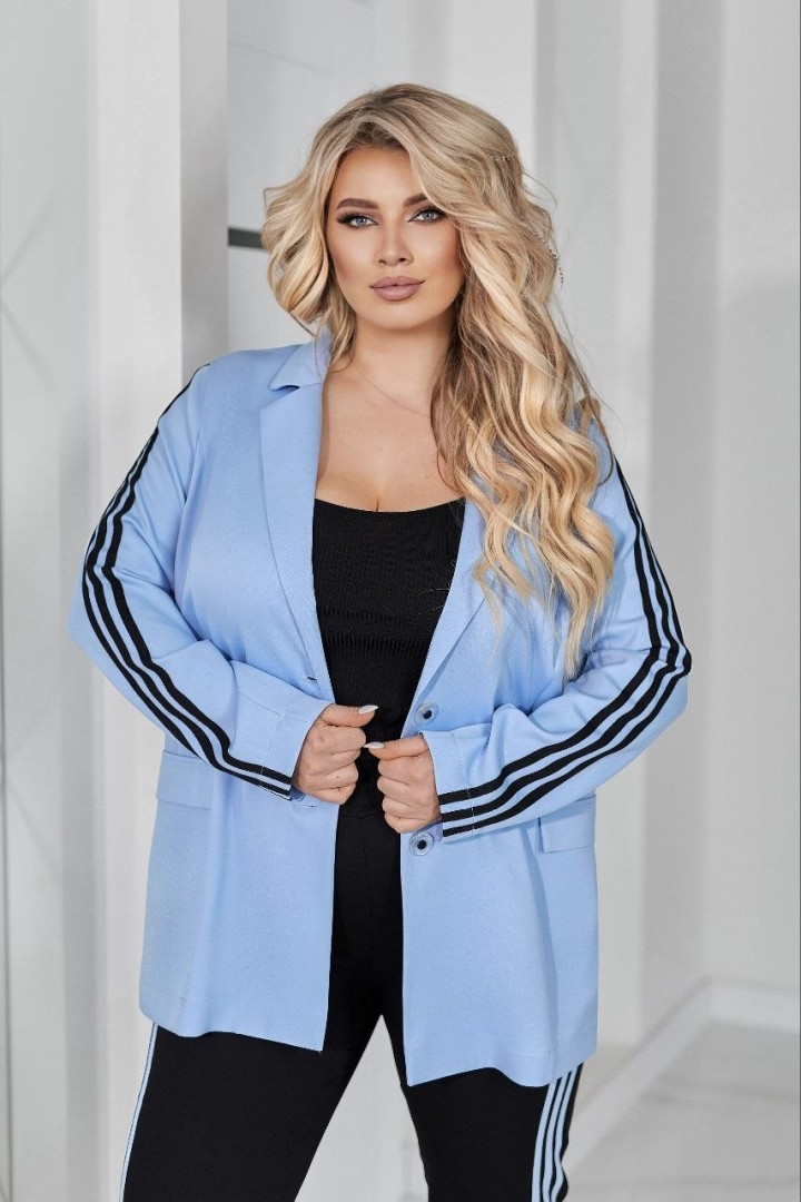 Костюм двойка пиджак и брюки с лампасами VOJ-1073A900