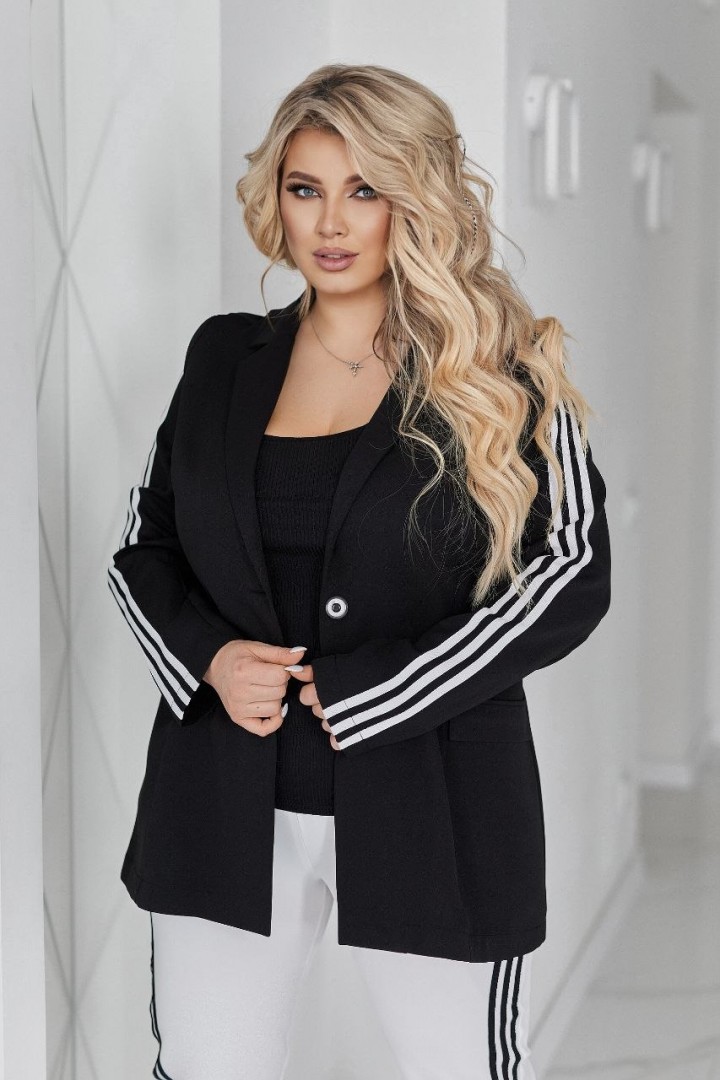 Костюм двойка пиджак и брюки с лампасами VOJ-1073A900