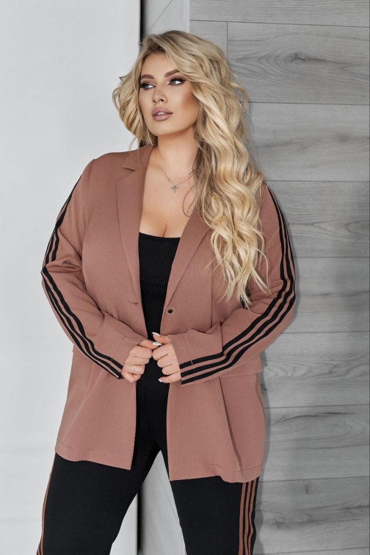 Костюм двойка пиджак и брюки с лампасами VOJ-1073A900