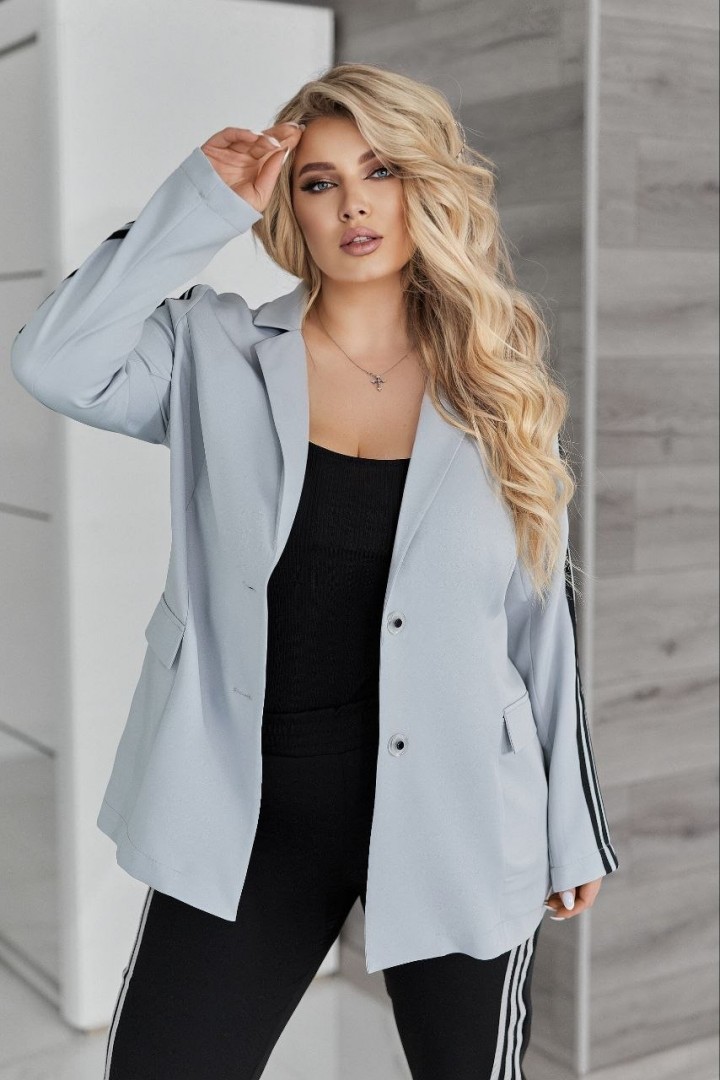 Костюм двойка пиджак и брюки с лампасами VOJ-1073A900