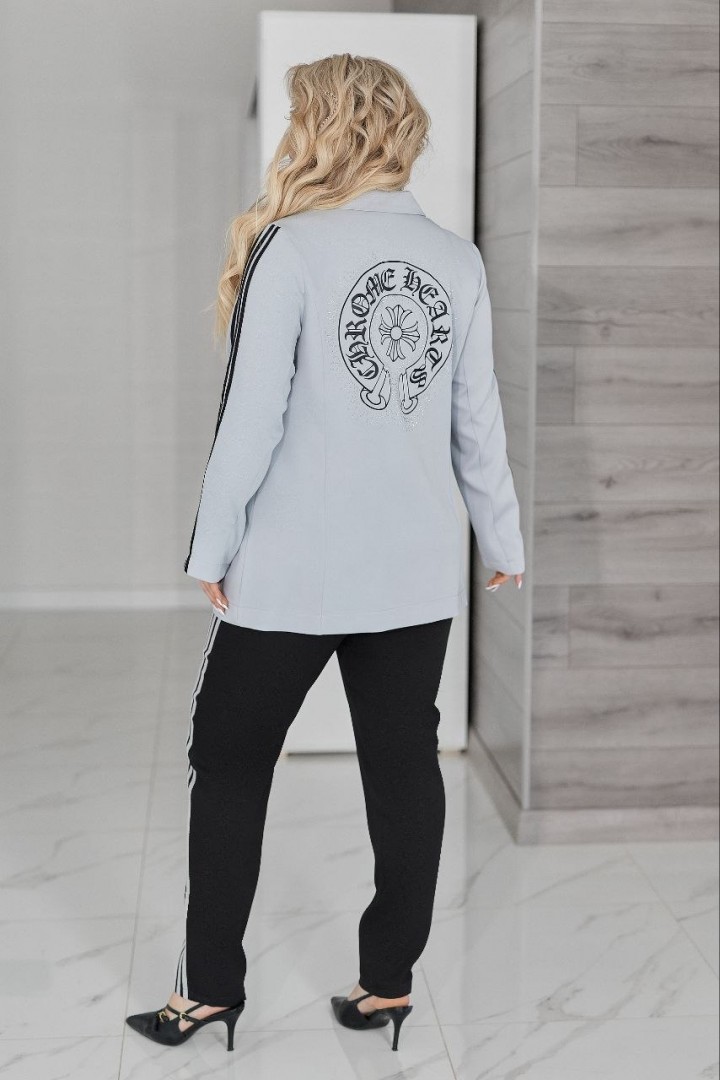 Костюм двойка пиджак и брюки с лампасами VOJ-1073A900