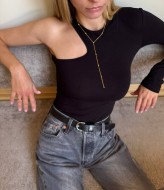 Боди с вырезом на одно плечо GUA-012A299