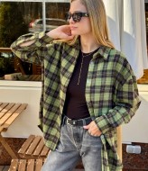 Трендовая клетчатая рубашка GUA-010A490