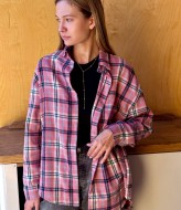 Трендовая клетчатая рубашка GUA-010A490