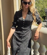 Сукня міді в горошок GUA-016A450