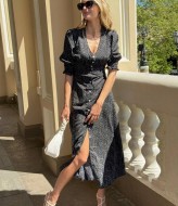 Сукня міді в горошок GUA-016A450