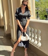 Сукня міді в горошок GUA-016A450