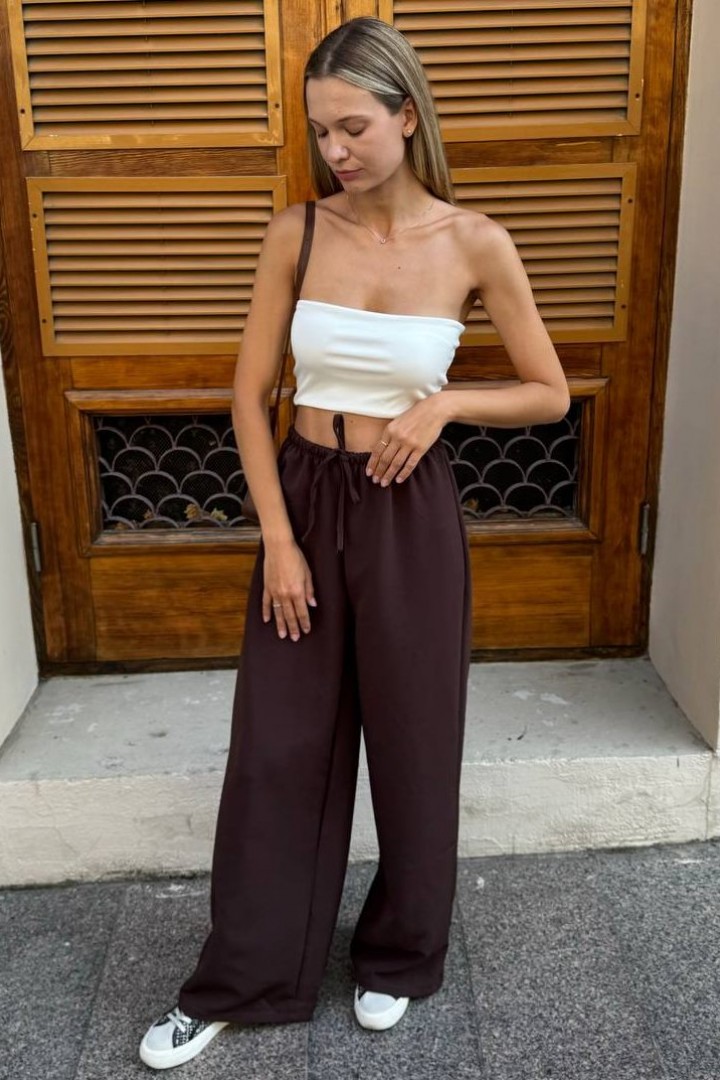 Брюки-палаццо на резинке со шнурком GUA-025A350