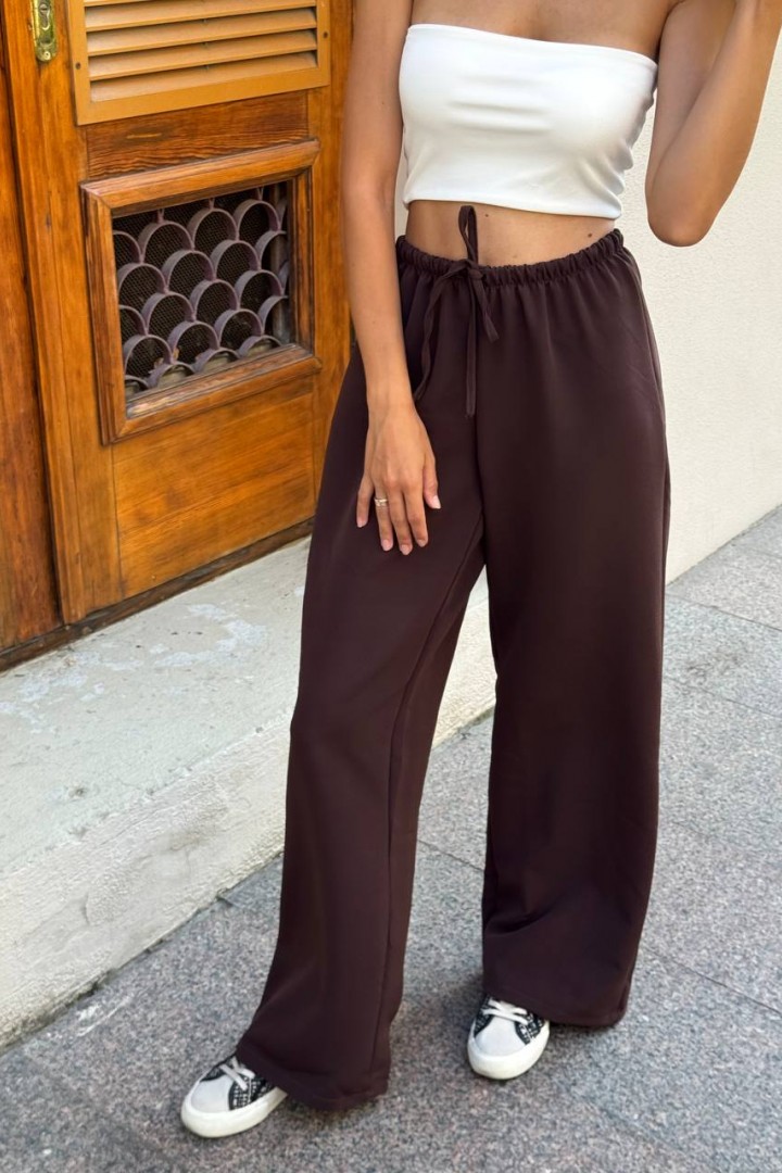 Брюки-палаццо на резинке со шнурком GUA-025A350