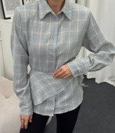 Клетчатая рубашка с баской GUA-032A570