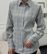 Клетчатая рубашка с баской GUA-032A570