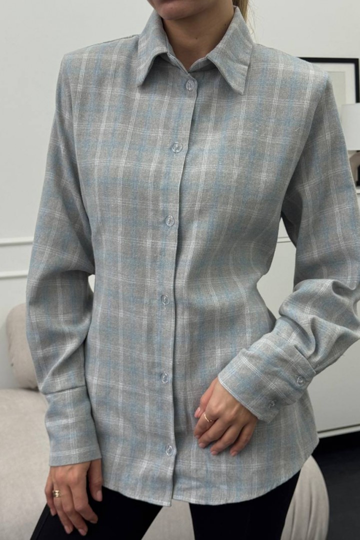 Клетчатая рубашка с баской GUA-032A570