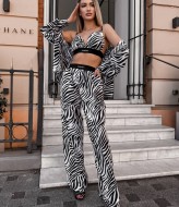 Женский летний брючный костюм тройка VM-10468A650