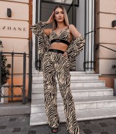 Женский летний брючный костюм тройка VM-10468A650