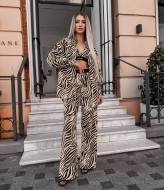 Женский летний брючный костюм тройка VM-10468A650